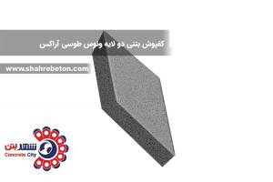 کفپوش بتنی دو لایه ونوس طوسی آراکس